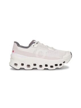 On Cloudmonster Void Sneaker in Ivory and Wolf